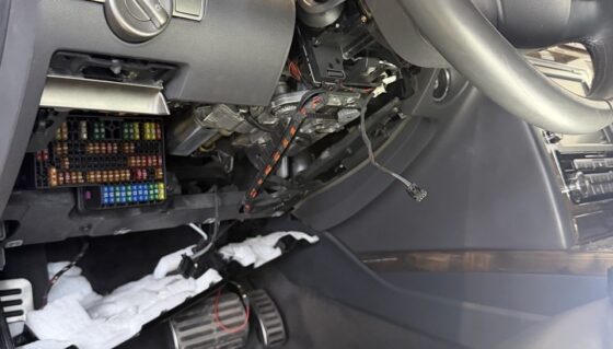 Volkswagen Phaeton išardytas N360 elektroninis vairo užraktas