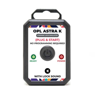 Opel Astra K vairo užrakto emuliatorius (su užrakinimo garsu)