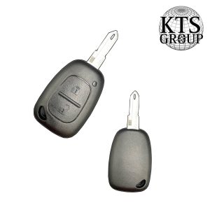 Renault Kangoo/Trafic/Master 2 mygtukų nuotolinio valdymo rakto ruošinys su rakto skylute