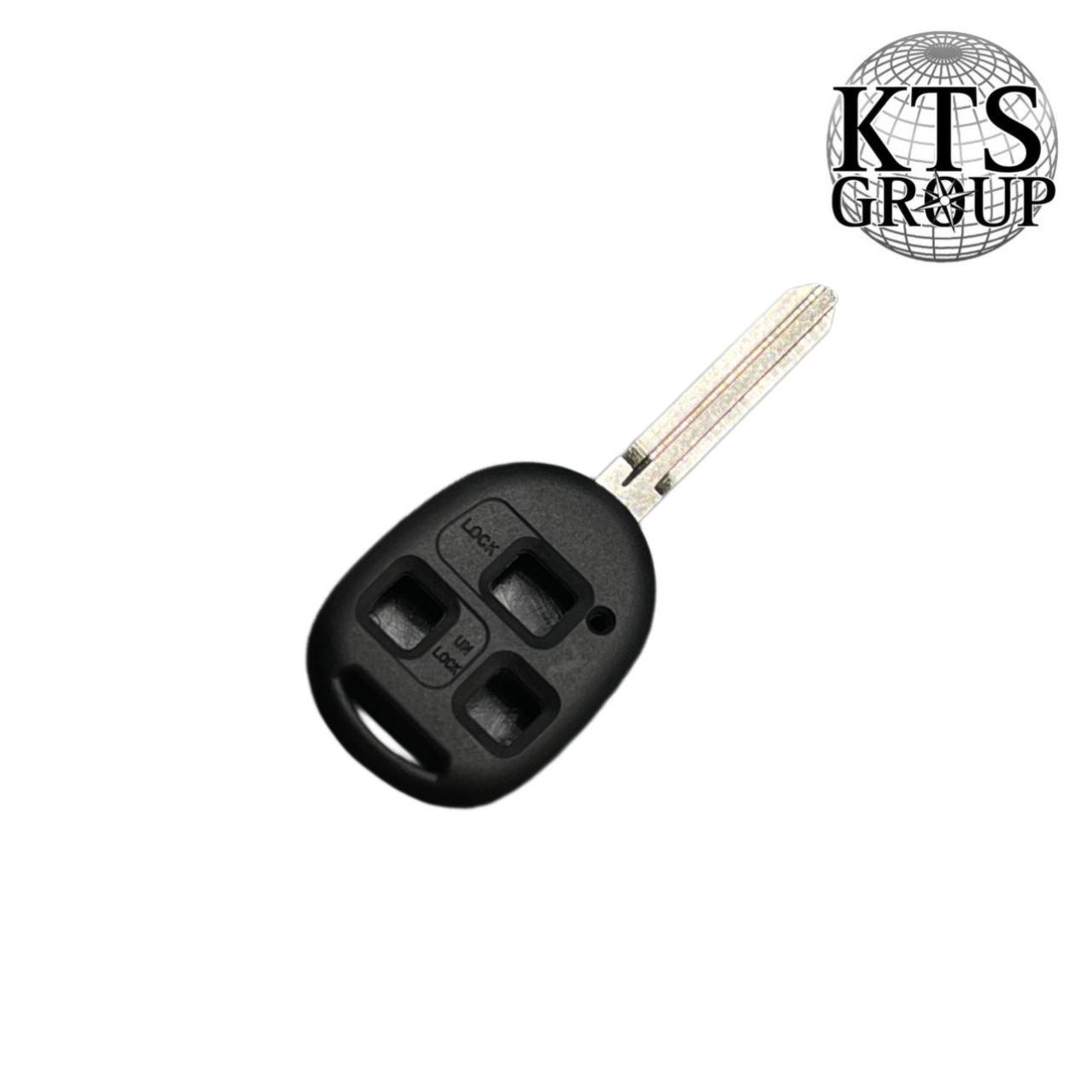 Toyota TOY43 3 mygtukų rakto korpusas | Avensis, RAV4, Prado, Camry, Corolla, Yaris, Auris
