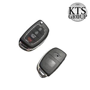 Hyundai Elantra/Sonata 3+1 mygtukų apverčiamas nuotolinio valdymo rakto ruošinys su HY22 su panikos mygtuku