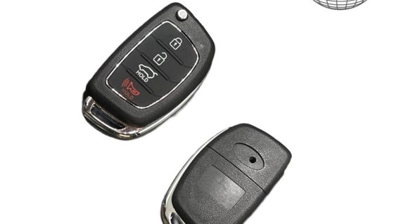 Hyundai Elantra/Sonata 3+1 mygtukų apverčiamas nuotolinio valdymo rakto ruošinys su HYN17R su panikos mygtuku