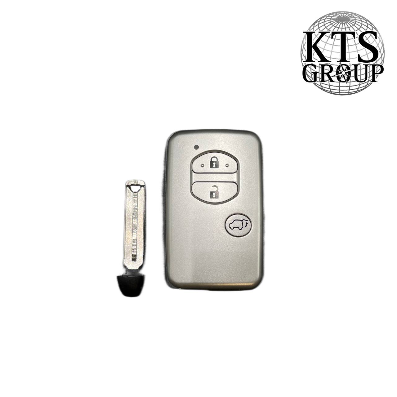 Toyota 2010 Smart Remote Key Shell SUV 3 mygtukai sidabro spalvos - Image 2