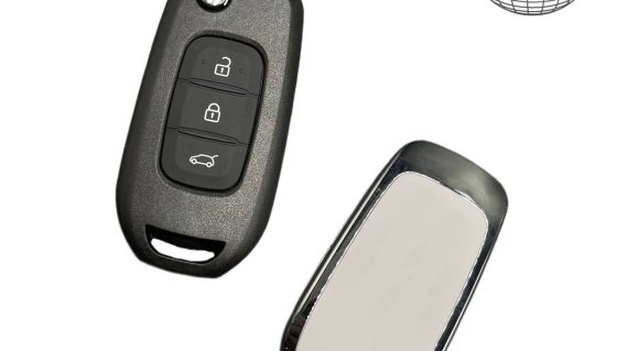 Renault Dacia Flip Remote Key 3 mygtukai 433MHz AES PCF7961M atsakiklis