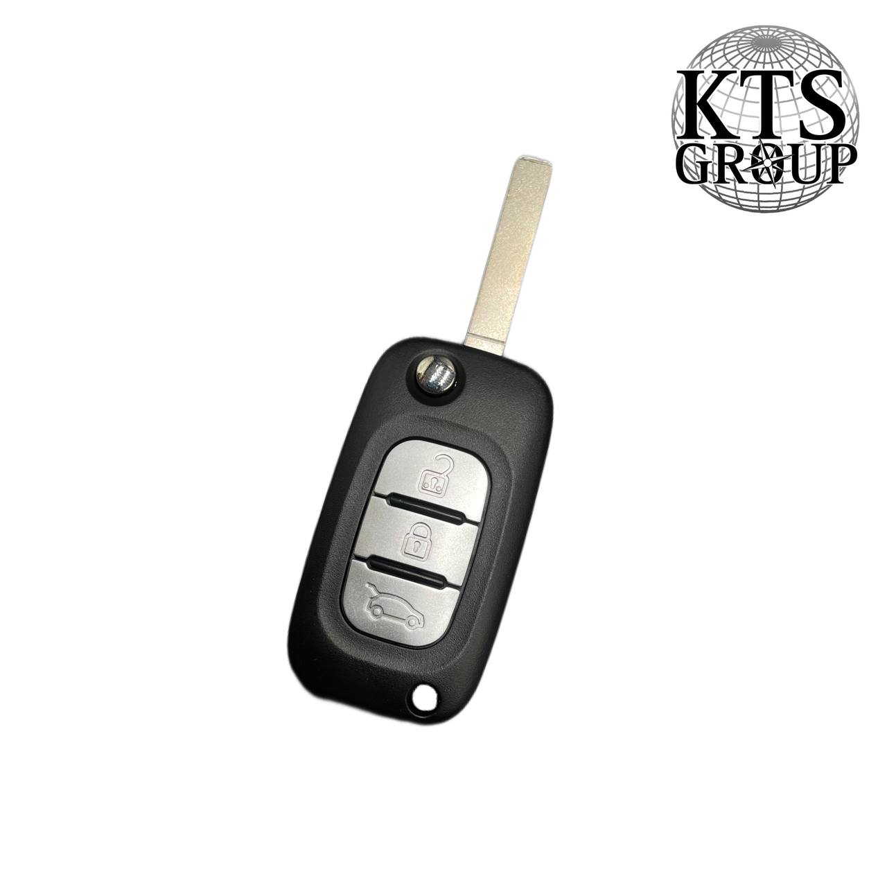 Renault Fluence Megane 3 Flip nuotolinio valdymo pulto raktas, 3 mygtukai 433 MHz PCF7961A atsakiklis Rašyti atsiliepimą - Image 2