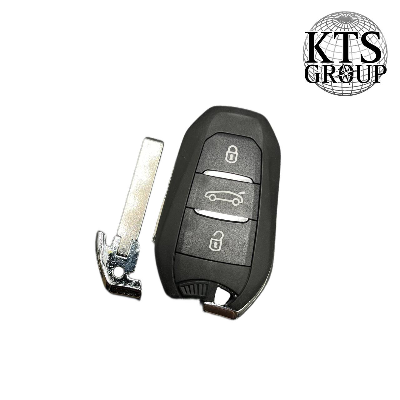 Peugeot/Citroen Ds Smart Remote Raktai 3 mygtukai 433MHz ID46 atsakiklis - Image 2