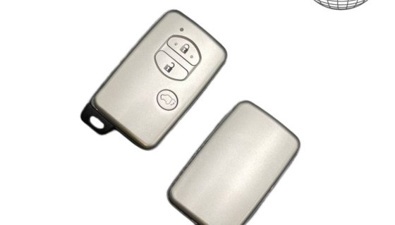 Toyota 2010 Smart Remote Key Shell SUV 3 mygtukai sidabro spalvos