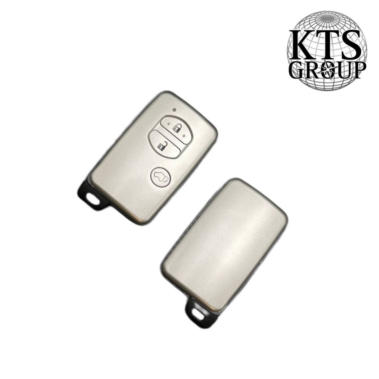 Toyota 2010 Smart Remote Key Shell SUV 3 mygtukai sidabro spalvos