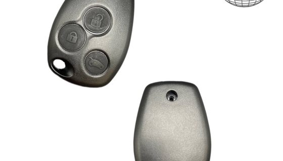 Renault 3 mygtukų nuotolinio rakto tuščias be raktų mentės