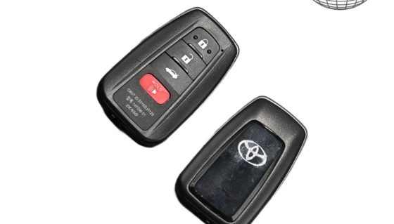 Toyota CAMRY 4 mygtukų nuotolinio valdymo rakto ruošinys mygtukas apvalus su bagažine su panikos