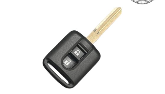 Nissan 2 mygtukų nuotolinio valdymo raktelio su rakto ašmenimis