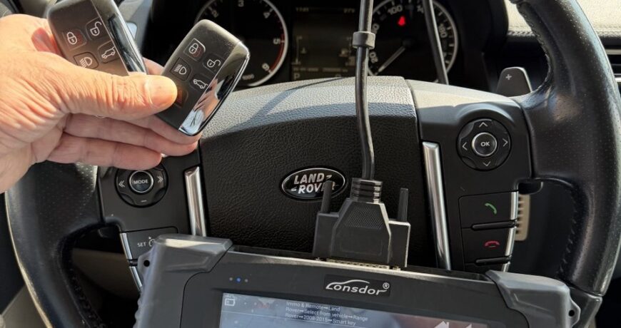Visiškai pamesti Land Rover raktai – naujų Smart Key raktų programavimas KTS Group Vilniuje