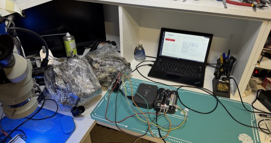 DQ250 mechatroniko klonavimas ir DSG valdymo bloko programavimas Flex įranga Vilniuje