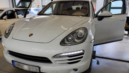Porsche Cayenne neužsiveda dėl papildomos apsaugos sistemos gedimo
